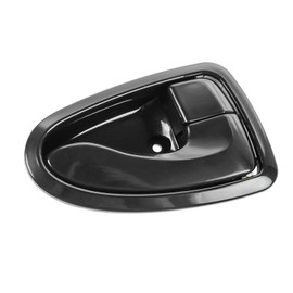 TRQ Rear Right Interior Door Handle Black Passenger Side Compatible with 2000-2006 Hyundai Accent HY1311101