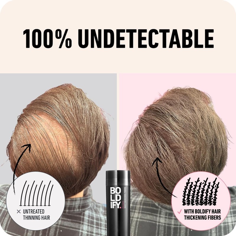 BOLDIFY Hair Fibers (Dark Blonde) Undetectable & Natural - Giant