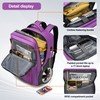 Rolling Backpack, Travel Backpack with Wheels, Rolling Backpack for Women