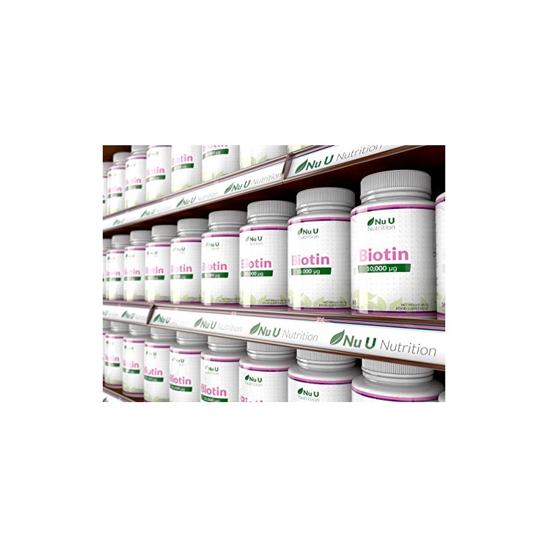 Biotin Hair Growth Supplement - 365 Vegan Tablets (Full Year