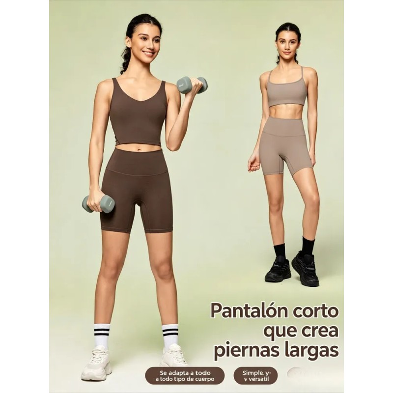 Sujetadores Deportivos Dama, Short Sin T-line Y Gluteos.