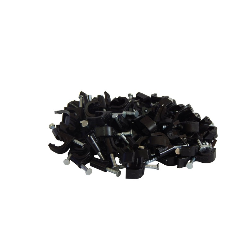 Your Cable Store 100 Pack Black / 8mm RG6 Cable