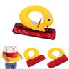 Adjustable Inflatable Life Jacket Belt With Reflective Tapes and Whistle