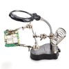 Magnifying Glass Soldering Station LED Lamp Magnifier with Auxiliary Clips