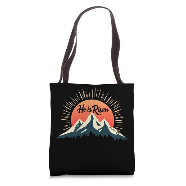 He Is Risen Christian Easter Tote Bag