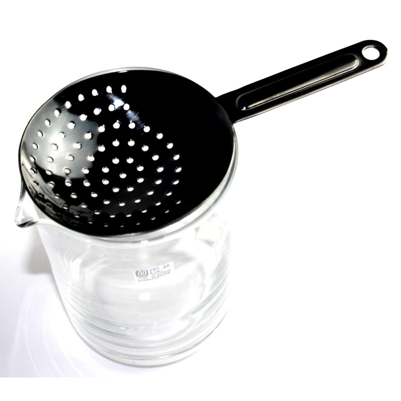 Yukiwa Julep Cocktail Strainer Black for Mixing Cup and Shaker