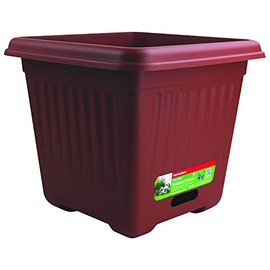 Home Leisure Rectangular Fluted Water Saver Planter, 280 mm Size, Terracotta