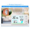 Wireless Indoor Outdoor Thermometer with Trend Backlight ABS Outdoor Thermometer