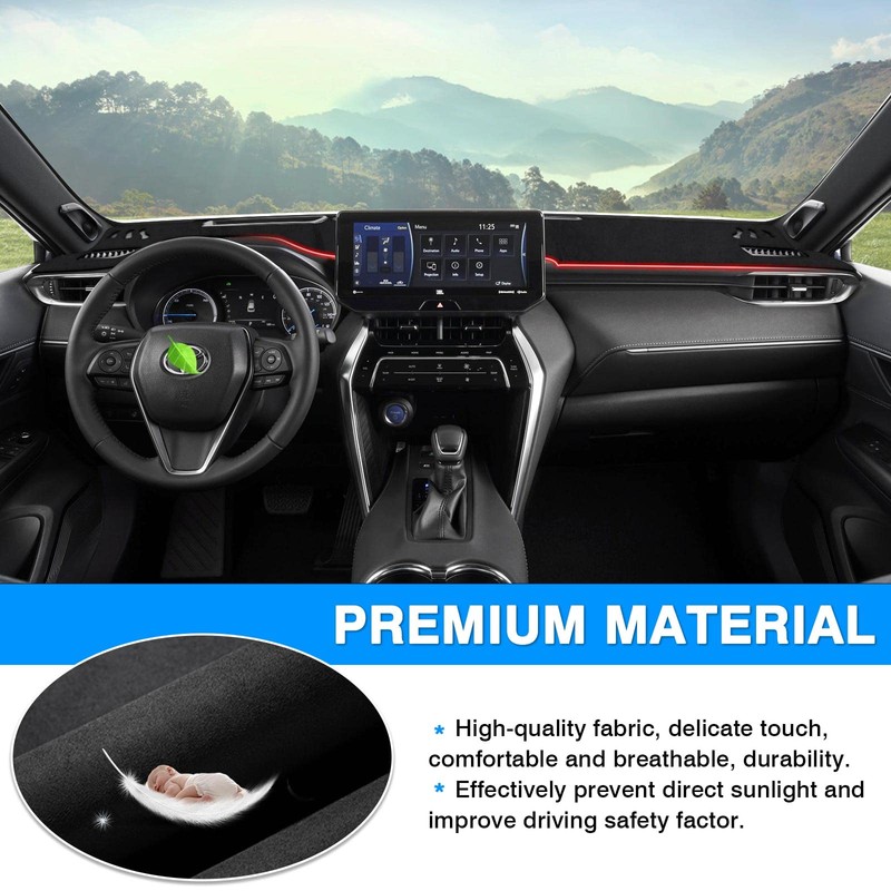 Autorder Dashboard Cover Mat for 2021 2022 2023 2024 Toyota
