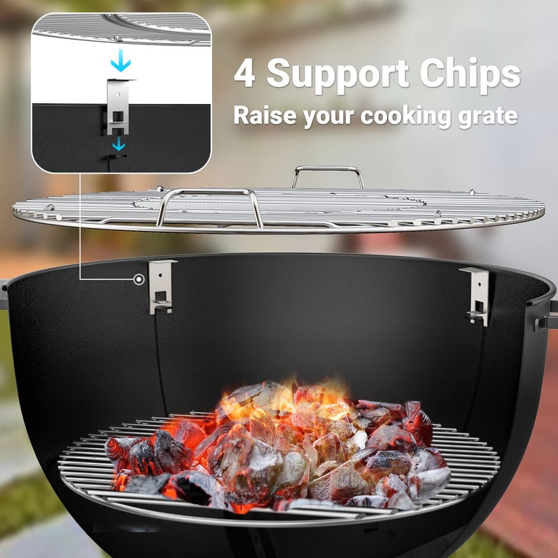 onlyfire Stainless Steel Pizza Ring Kit Pizza Oven Kit for
