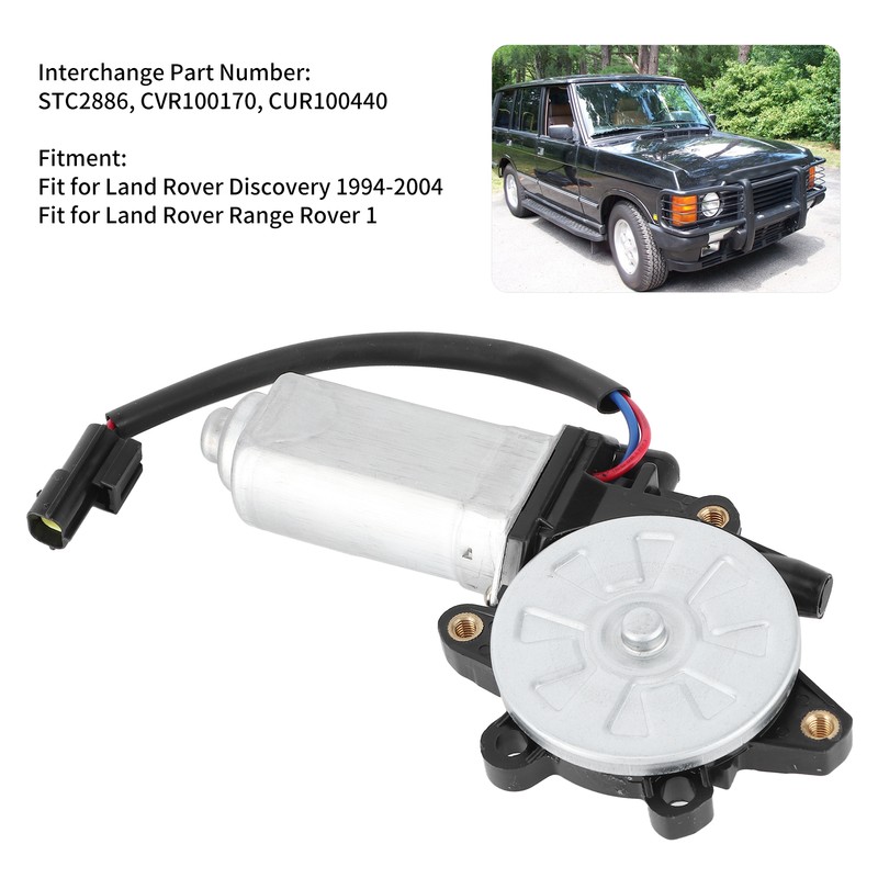 Window Regulator Motor CUR100440 Replacement Fit for Land Rover Discovery/Range