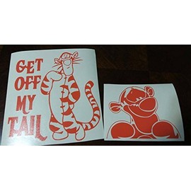 Tigger Get Off My Tail Lot of 2 7.5" and 5.5" Decal