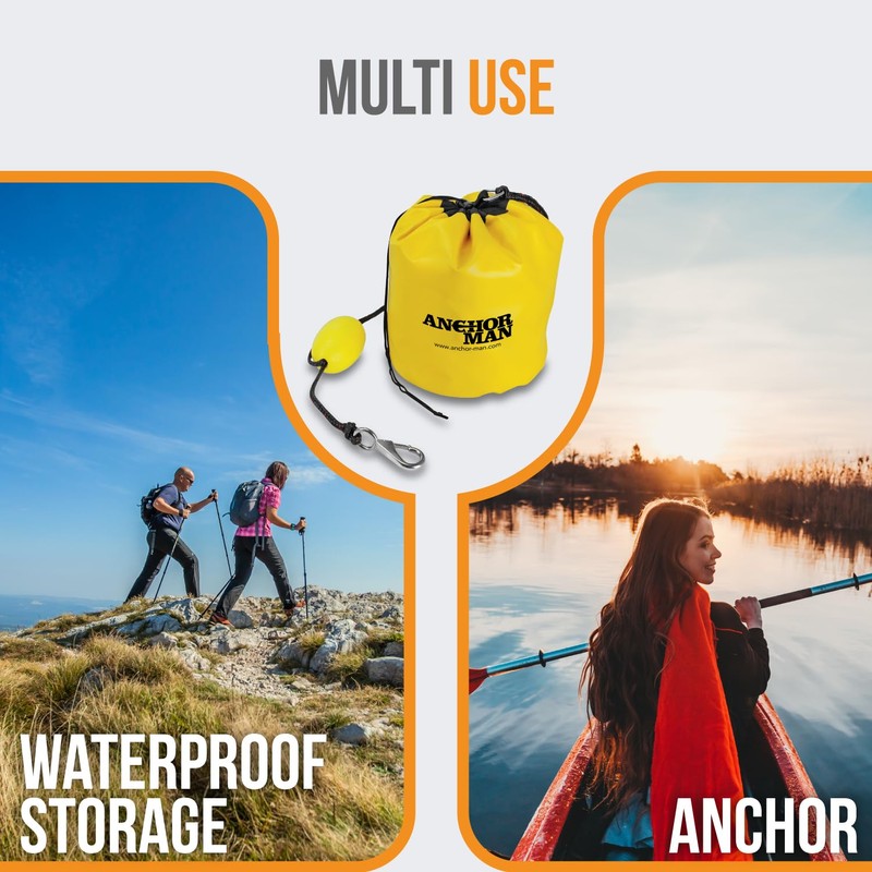 Anchor-Man Anchor Kit, All-in-One Sand Anchor for Floats, Adjustable Sand