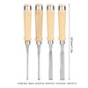 4pcs/set Wood Carving Chisel Flat Blade DIY Woodworking Hand Tool