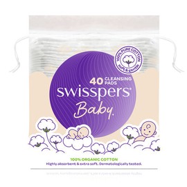 Swisspers Baby Organic Cotton Large Pads 40 Pack