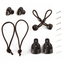 Lihopefe Bungee Jumping Tether, Outdoor Shutter Parts, Weather Resistance, for Outdoor Roller Shutter and Outdoor Roller Shutter, Original Length 4 inches, Spare 6 inches 2.(Plastic, Brown)