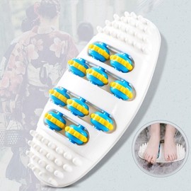 Foot Massage Roller with Acupressure Nodules for Sole Relief Mat 2ea