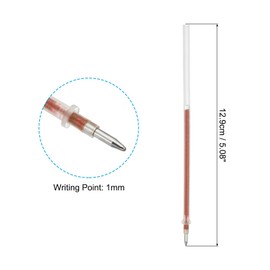 PATIKIL 1mm Gel Pens Refills, 24 Pack Sparkle Metallic Ink Bold Point for Adults Coloring Books Scrapbooking Art Drawing Journaling, Brown