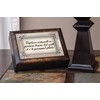 Wings of Gold Loved One Watching Burlwood Jewelry Music Box