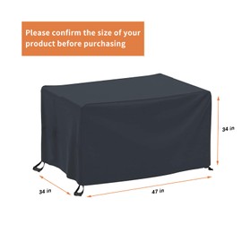 Crawfish Boiler Cover, Fit for CreoleFeast CFB1001A 90 QT, Outdoor Waterproof Heavy Duty Crawfish Seafood Boiler Cover - 47" L x 34" W x 34" H