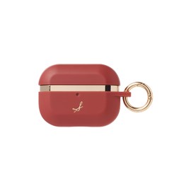 Salisty AirPods Pro 2nd Generation / 1st Generation Case, Matte Color, Shock Resistant (Coral Red) [Carabiner Included, Salisti Airpods Pro Case, 1st Generation, 2nd Generation, Stylish,