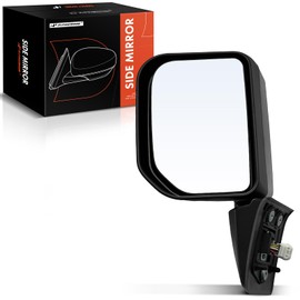 A-Premium Driver Side Power Door Mirror - Compatible with Toyota FJ Cruiser 2010 2011 2012 2013 - Non-Heated Manual Folding w/Turn Signal Black Outside Rear View Mirror - Replace# 9794035A10