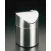 Metaltex Table Waste Container with Swinging lid, Stainless-Steel Silver, 12.1