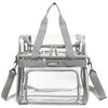 J.CARP Clear Lunch Tote Heavy Duty Stadium Bag Approved Durable