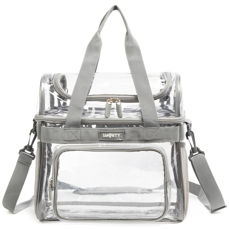 J.CARP Clear Lunch Tote Heavy Duty Stadium Bag Approved Durable