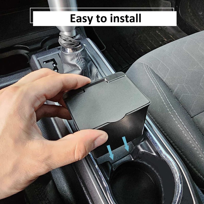 JKCOVER Center Console Coin Box Organizer Compatible with 2016-2020 2021