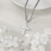 VENACOLY Cross Necklace 925 Sterling Silver Cross Pendant Jewellery for