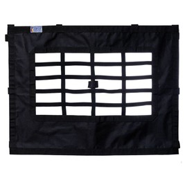 Dura-Tech Slow Feed Attachment Corner Floor Hay Rack Cover | Color Black |Transforms Hay Racks into Slow Feeders | Durable Design | Sawdust Blocker | Elastic Webbing for Easy Feed Access