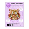 Meloca Designs Mandala Tiger Needle Minder for Cross Stitch, Embroidery,