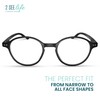 Black Small Retro Round Reading Glasses for Women & Men