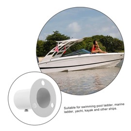 Abaodam Stainless Steel Pool Ladder Flange Durable Versatile Easy Installation Pool Anchors for Boats Yachts Kayaks Secure Attachment for Enhanced Safety and Stability