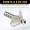 sourcing map 2pcs 45 Degree Chamfer Router Bit 1/2 Inch