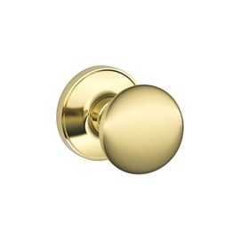 Dexter by Schlage J10STR605 Stratus Hall and Closet Knob, Bright Brass
