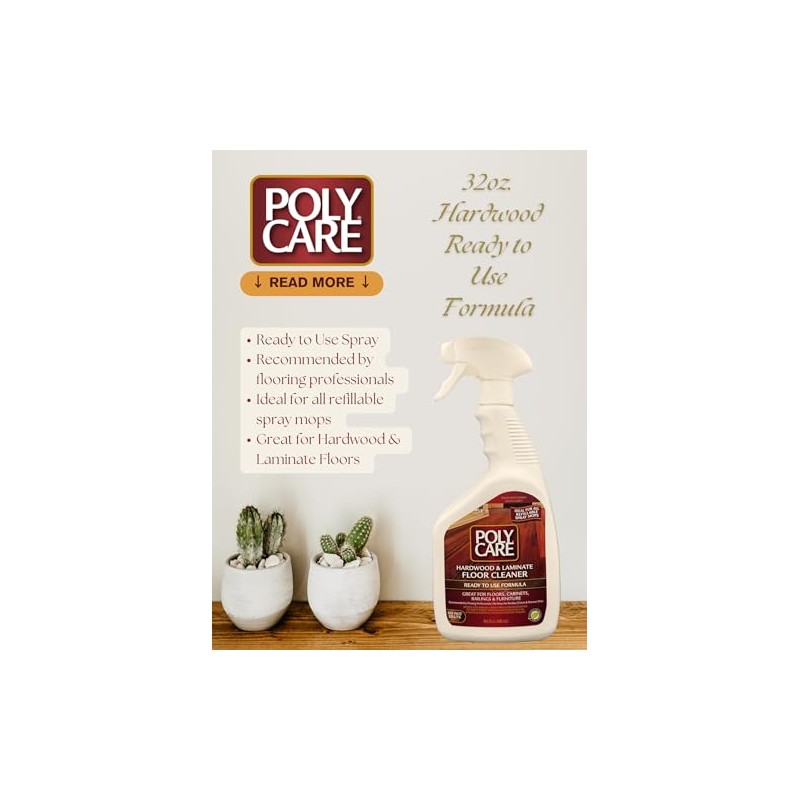 PolyCare Ready-to-Use Floor Cleaner, 32oz-1qt