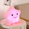 WEWILL Creative Twinkle Star Glowing LED Night Light Plush Pillows