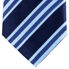 Retreez Preppy - Corbata ajustada de microfibra tejida a rayas de 2 pulgadas, 6 colores, Azul marino, Talla única