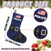 Silicherry 3 Pcs Police Christmas Stocking Police Officer Tactical Christmas
