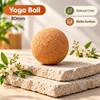 Natural Cork Yoga Block and Massage Ball for Yoga &