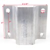 Sturdy Built 2 inch Aluminum Boat Trailer Hat Bracket Support