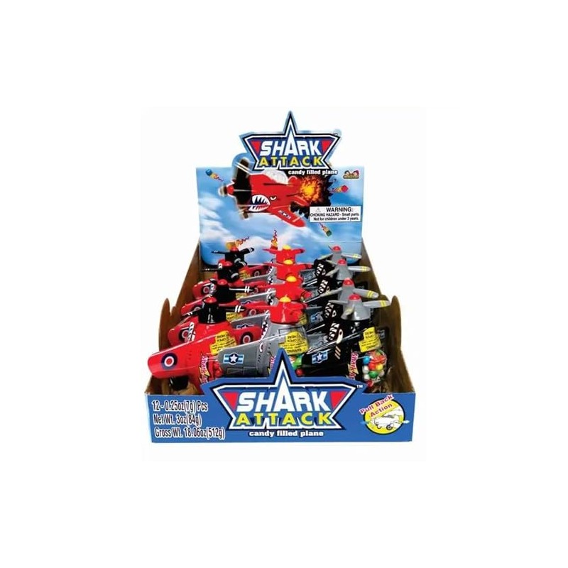 Kidsmania Shark Attack Candy Plane 12ct Box