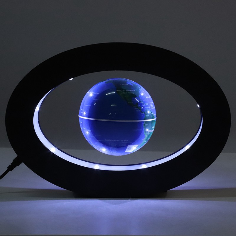 Electronic Magnetic Levitation Floating Globe with LED Light Home Office