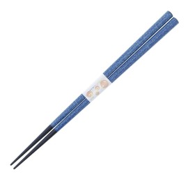 Ishida Japanese Chopsticks Glitter Glitter Wooden (Natural Wood) Blue 9.1 inches (23 cm) Blue