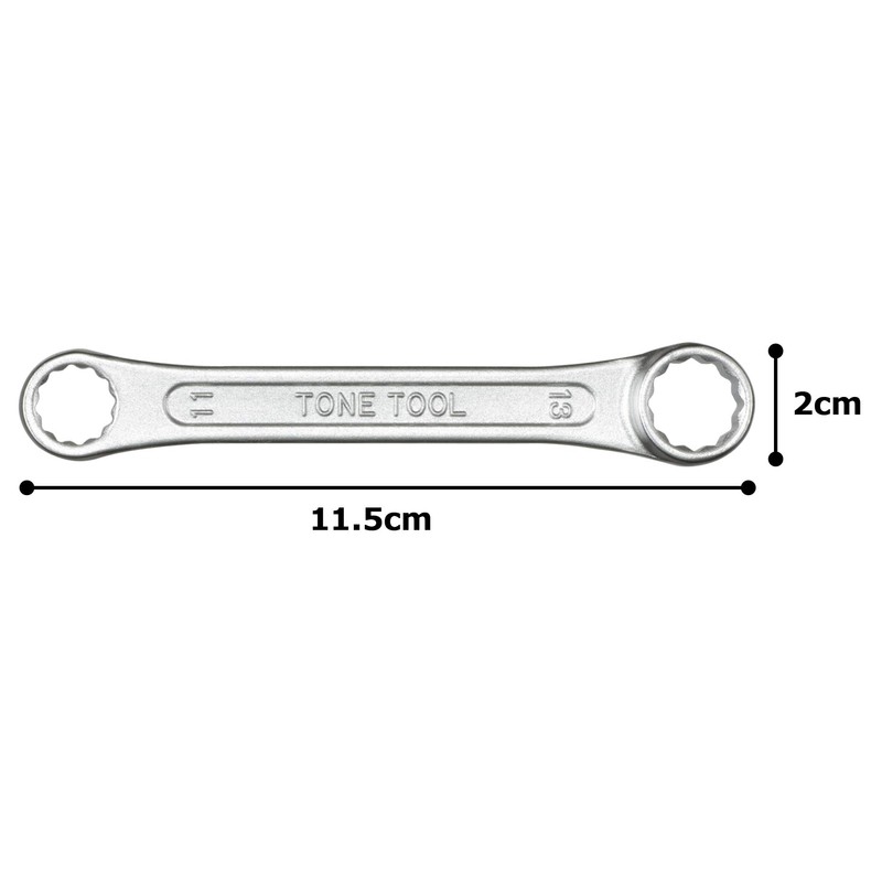 TONE HPM03-1113 Short Glasses Wrench (Straight) Double Side Width 0.4