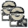 vhbw 2x Label Tape Cassette Compatible with Epson LabelWorks LW-1000P,