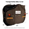 iCOVER Bike Cover for Transport with Magnetic Towing Light& License