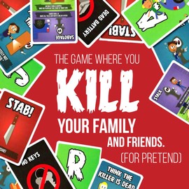 Rookie Mage Games Don't Get Stabbed!: The Party Game Where You Get to Kill Your Family and Friends (for Pretend). Exciting Adult Card Game for Horror Movie Fans!